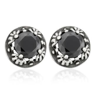 Lindas Jewelry Náušnice Black Retro Elegance chirurgická oceľ IN340