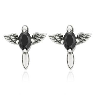 Sams Artisans Náušnice Cherub Wings chirurgická ocel INM034