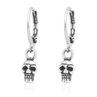 Sams Artisans Náušnice Visiace Skull Ghost Head chirurgická oceľ  INM082