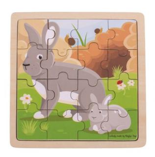 Bigjigs puzzle Králík s králíčkem