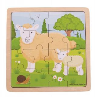 Bigjigs puzzle Ovečka s jehňátkem