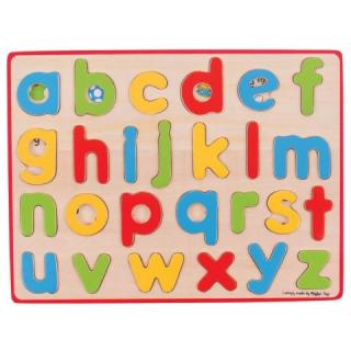 Bigjigs vkládací puzzle Anglická abeceda s obrázky