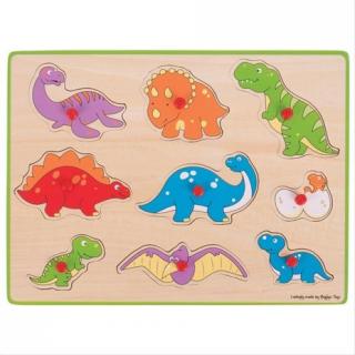 Bigjigs vkladacie puzzle dinosaury