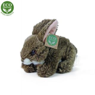 Plyšový králik hnedý ležiaci, 17 cm, ECO - Friendly
