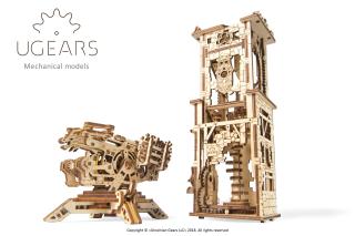 Ugears 3D puzzle Archbalista a Veža 292 ks