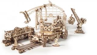 Ugears Drevená stavebnica 3D mechanické Puzzle Žeriav (356 dielov)