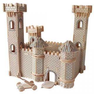 Woodcraft Drevené 3D puzzle hrad II