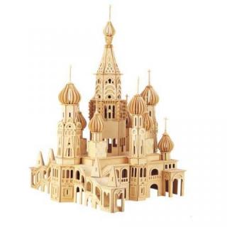 Woodcraft Drevené 3D puzzle kostol Petersburg