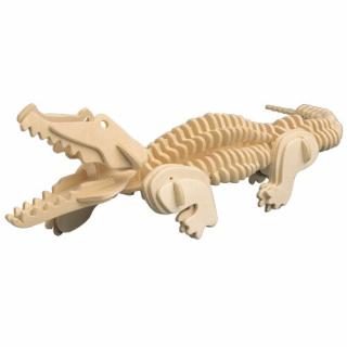 Woodcraft Drevené 3D puzzle Krokodíl M013