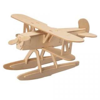 Woodcraft Drevené 3D puzzle lietadlo Heinkel