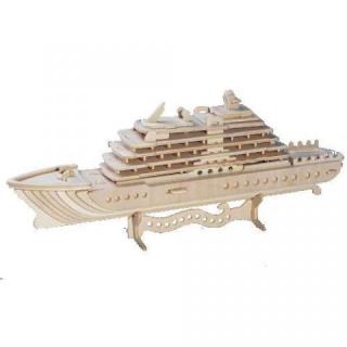 Woodcraft Drevené 3D puzzle luxusná jachta