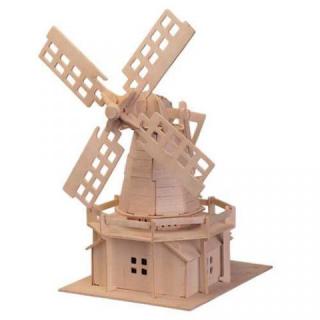 Woodcraft Drevené 3D puzzle Veterný mlyn P056