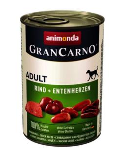 Animonda GRANCARNO® dog adult hovädzie a kačacie srdiečka bal. 6 x 400g konzerva