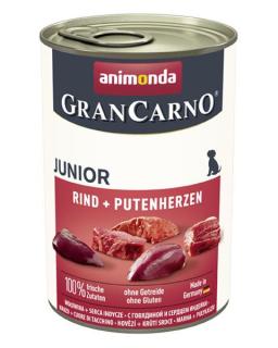 Animonda GRANCARNO® dog junior hovädzie a morčacie srdiečka bal. 6 x 400g konzerva