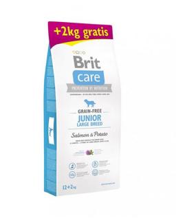 BRIT Care dog Grain free Junior Large Breed Salmon  Potato 12 + 2 kg