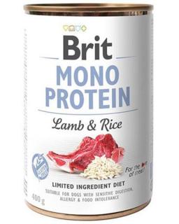 Brit Mono Protein Lamb  Brown Rice 400 g konzerva