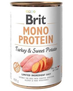 Brit Mono Protein Turkey  Sweet Potato 400 g konzerva