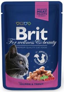 BRIT Premium cat Kapsička Adult Salmon  Trout 100 g