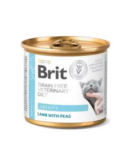 Brit Veterinary Diets GF cat Obesity 200 g konzerva