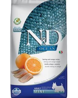 Farmina ND dog OCEAN (GF) adult mini, herring  orange 2,5 kg