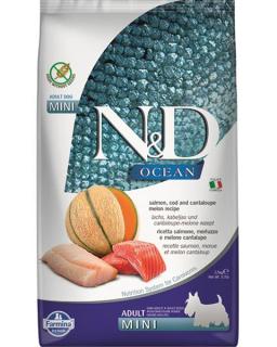 Farmina ND dog OCEAN (GF) adult mini, salmon, cod  cantaloupe melon 2,5 kg