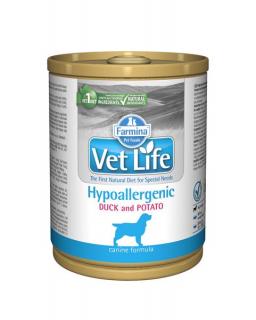 Farmina Vet Life dog hypoallergenic duck  potato konzerva 300 g