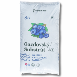 Gazdovský Substrát S3 50 l (pre kyslomilné rastliny, ihličnany)