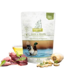 ISEGRIM dog Adult Isegrim Roots, Duck  Hearts  bal. 7 x 410 g kapsičky