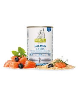 ISEGRIM dog Adult  Salmon with Millet, Blueberries  Wild Herbs  bal. 6 x 400 g konzerva
