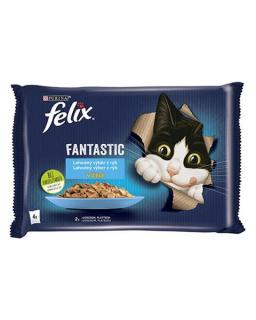 Nestlé FELIX Fantastic cat Multipack lososplatesa želé kapsička 4x85 g