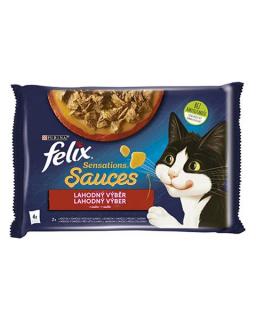 Nestlé FELIX Sensations cat Multipack morkajahňa kapsička 4x85 g