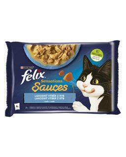 Nestlé FELIX Sensations cat Multipack treskasardinka kapsička 4x85 g