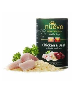 NUEVO dog Junior Chicken  Beef bal. 6 x 400 g konzerva