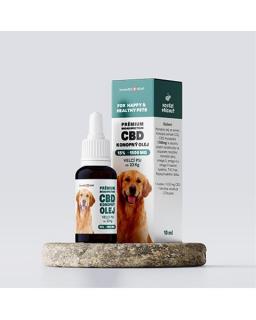 Olej konopný CBD 15% 10 ml (270 kvapiek) pre veľké psy od 23 kg