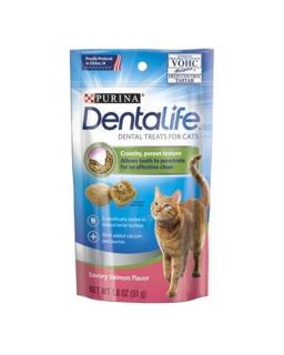 Pamlsok DentaLife cat salmon 8x40 g