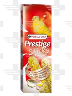 Pamlsok VL Prestige Sticks Canaries Eggs  Oyster Shells 2 ks- tyčinky s vajcom a drvenými lastúrami 60 g