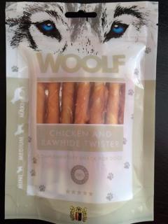 Pamlsok Woolf Dog Chicken  Rawhide Twister 100 g