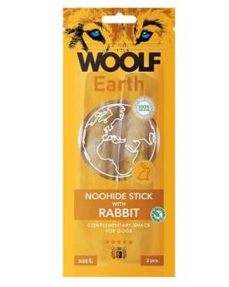 Pamlsok Woolf Dog Earth NOOHIDE L Sticks with Rabbit 85 g