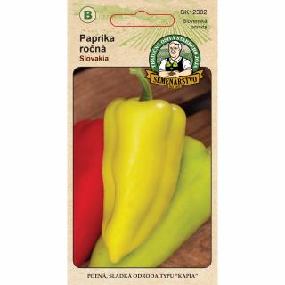 Paprika ročná Slovakia 0,7 g (Veľmi skorá, úrodná, silnostenná)
