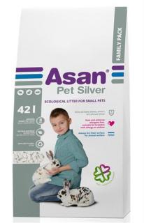 Podstielka ASAN hlodavce Pet Silver 42 L (8 kg)