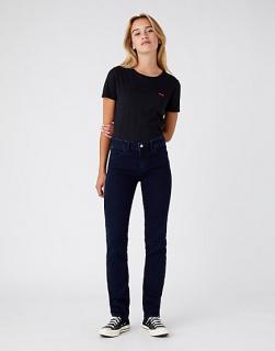 Dámske jeans WRANGLER W28TQC388 STRAIGHT BLUE BLACK  Tričko zadarmo pri nákupe nad 120Euro! Veľkosť: 28/32