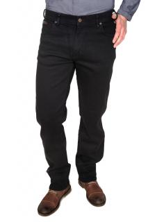 Pánske jeans WRANGLER W12109004 TEXAS STRETCH BLACK OVERDYE  Tričko zadarmo pri nákupe nad 120Euro! Veľkosť: 31/36