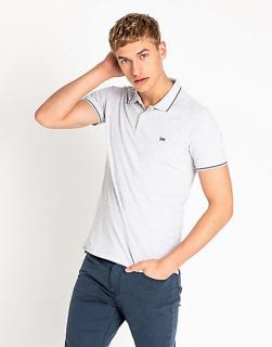 Pánske polo tričko LEE L61ARL03 PIQUE POLO SHARP GREY MELE  Tričko zadarmo pri nákupe nad 120Euro! Veľkosť: XL