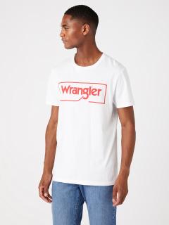 Pánske tričko WRANGLER W7H3D3989 FRAME LOGO TEE WHITE  Tričko zadarmo pri nákupe nad 120Euro! Veľkosť: M