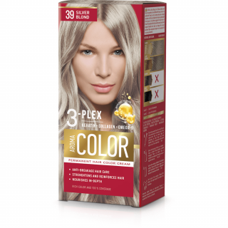 Farba na vlasy - strieborný blond č. 39 Aroma Color