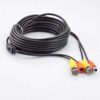 Koaxiálny kábel, 10m, video/napájanie
