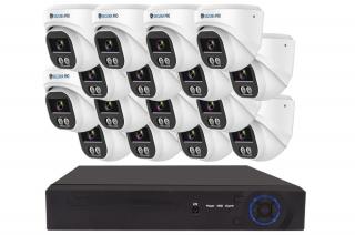 Securia Pro IP kamerový systém NVR16CHV5S-W DOME smart, biely Nahrávanie: 1TB disk