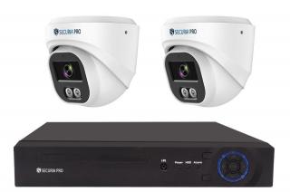 Securia Pro IP kamerový systém NVR2CHV4S-W DOME smart, biely Nahrávanie: 3TB disk