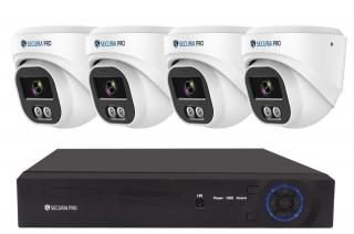 Securia Pro IP kamerový systém NVR4CHV4S-W DOME smart, biely Nahrávanie: 6TB disk