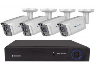 Securia Pro IP kamerový systém NVR4CHV5S-W smart, biely Nahrávanie: bez disku